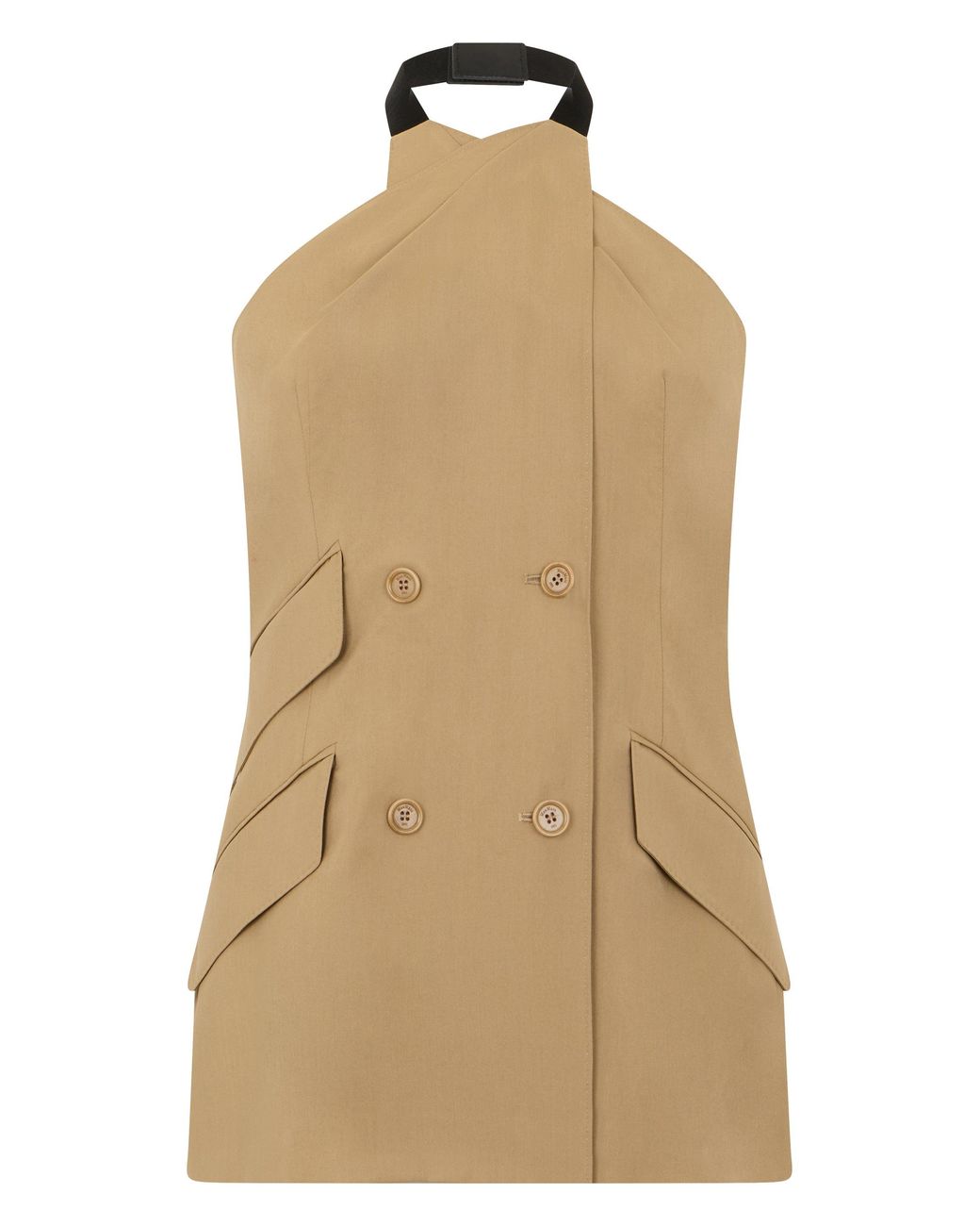 Max Mara Natural Sleeveless Jacket Nuraghe