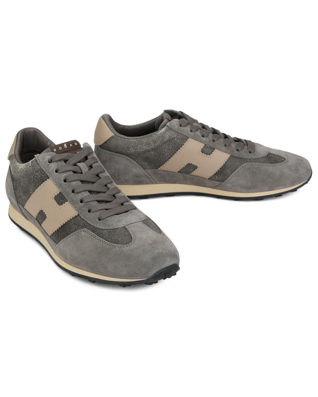 Hogan Brown Sports Shoe With Details for men