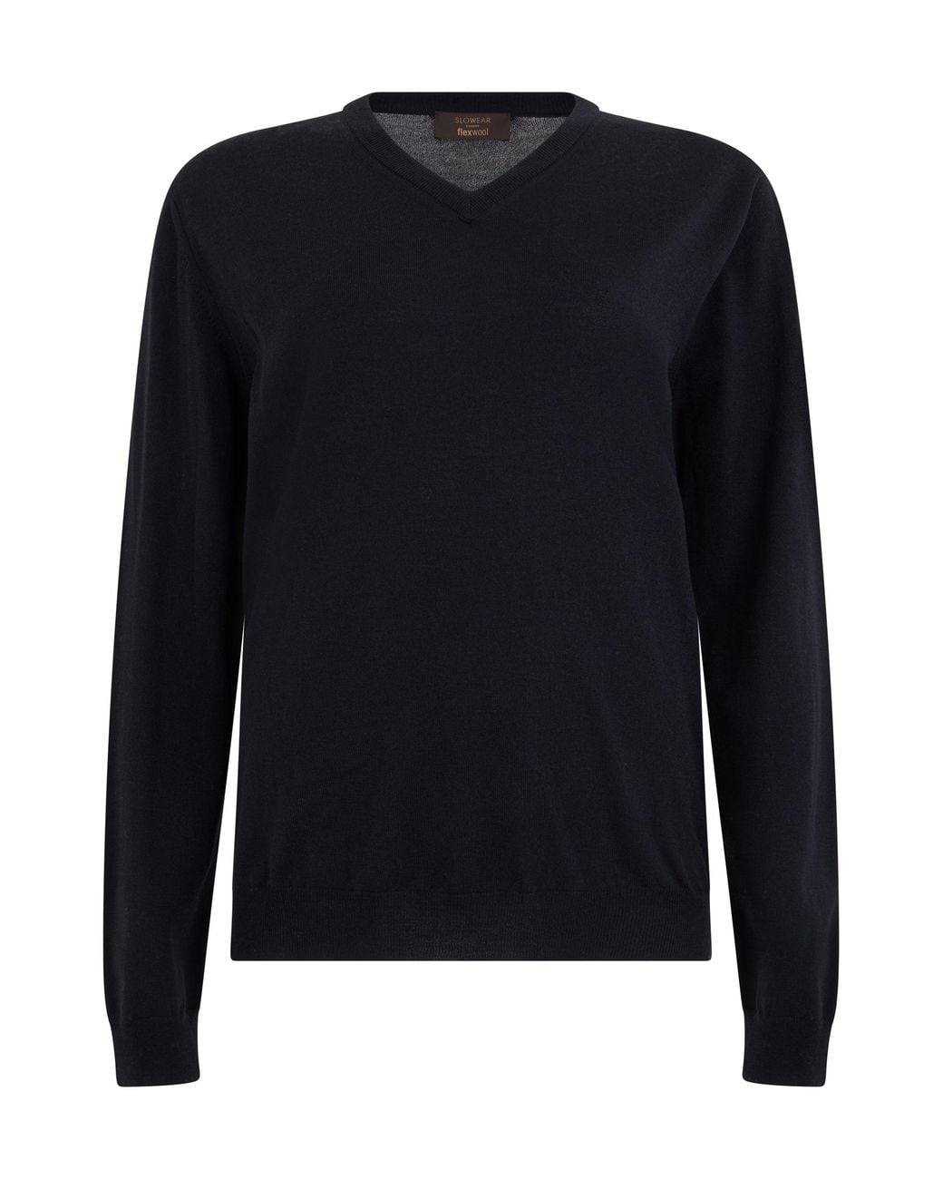 Slowear Blue Virgin Wool Sweater With V-Neck for men