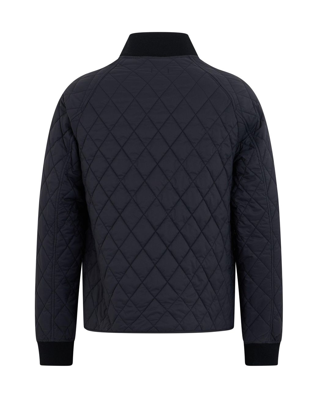 Burberry Blue Quilted Button-Front Jacket Polyamide Bomber for men