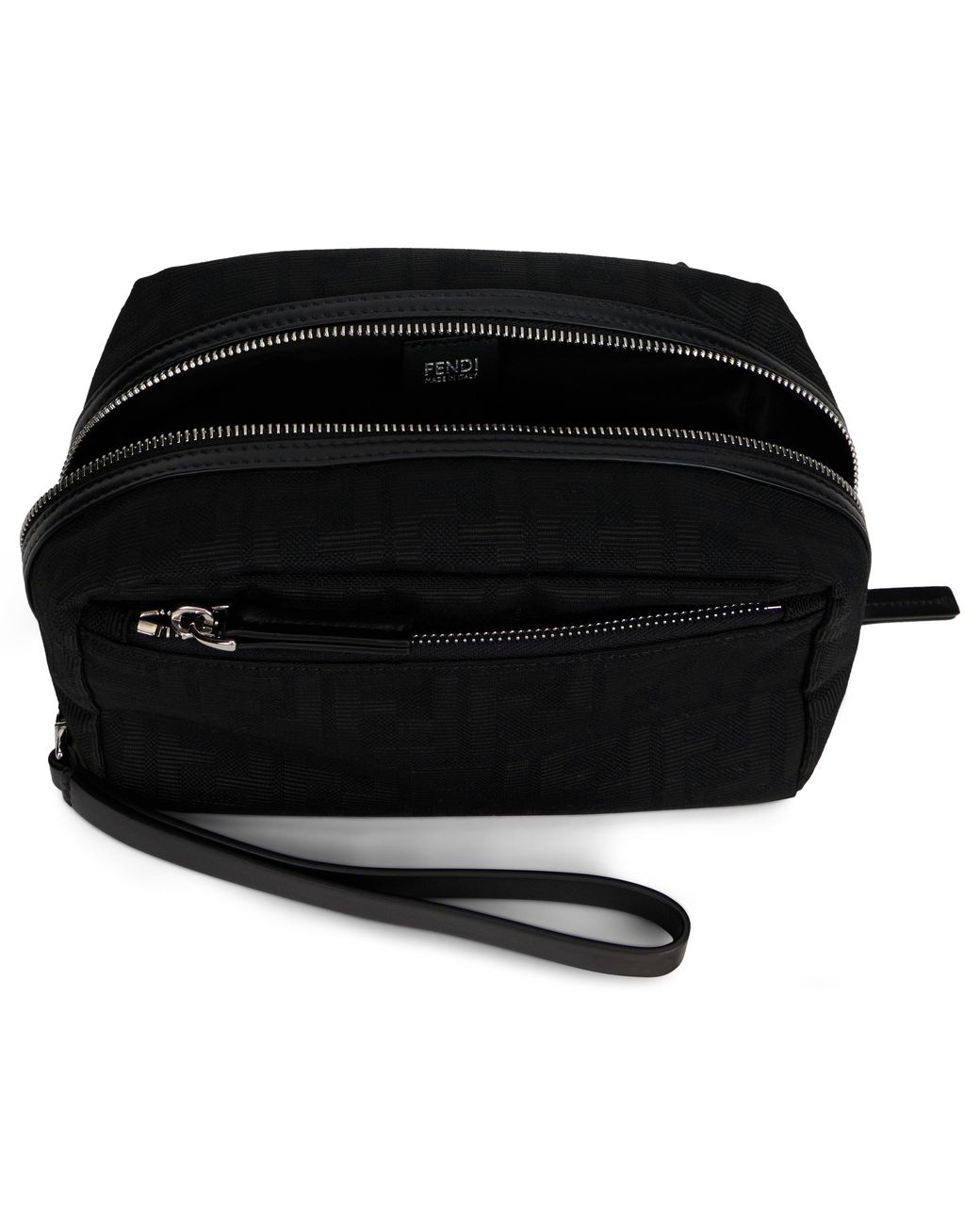 Fendi Black Beauty Case Double Zip Small for men