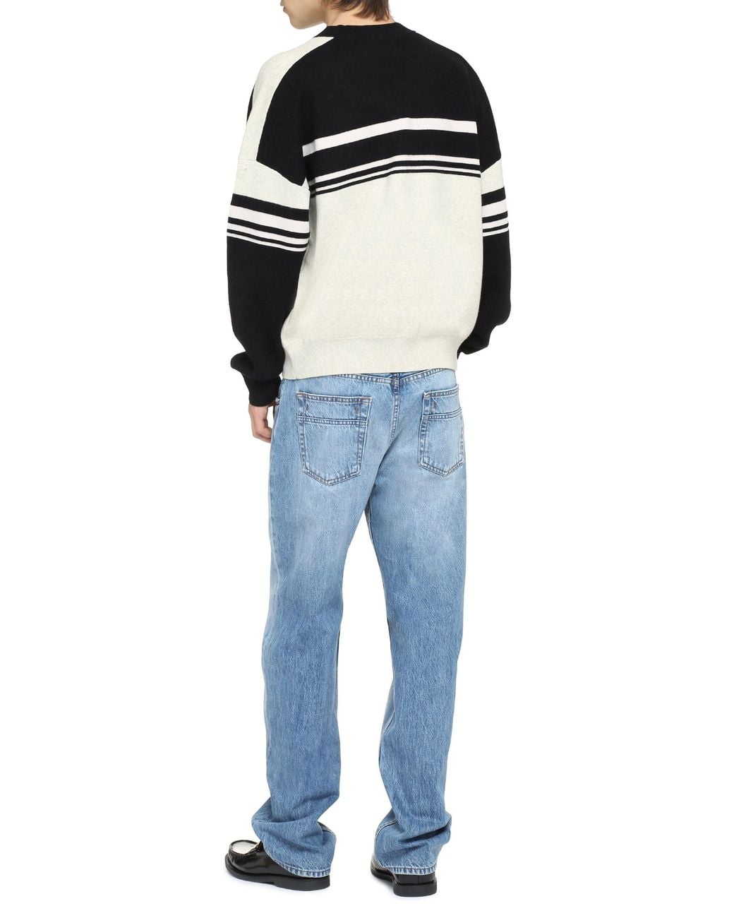 Isabel Marant Black Cotton Blend Crew-Neck Sweater for men