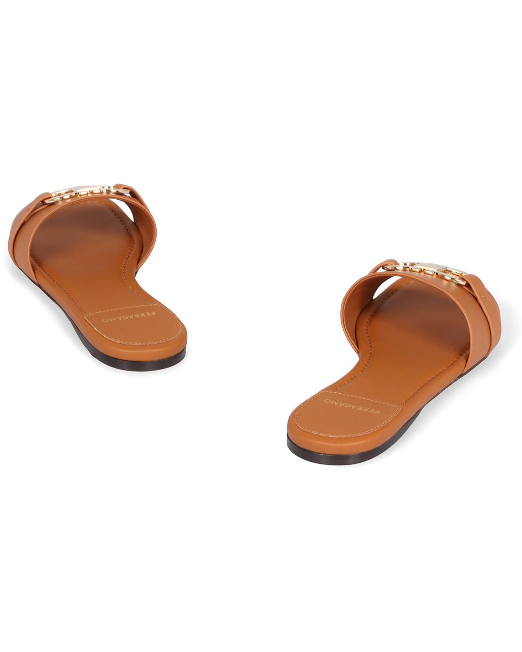 Ferragamo Multicolor Leather Slides