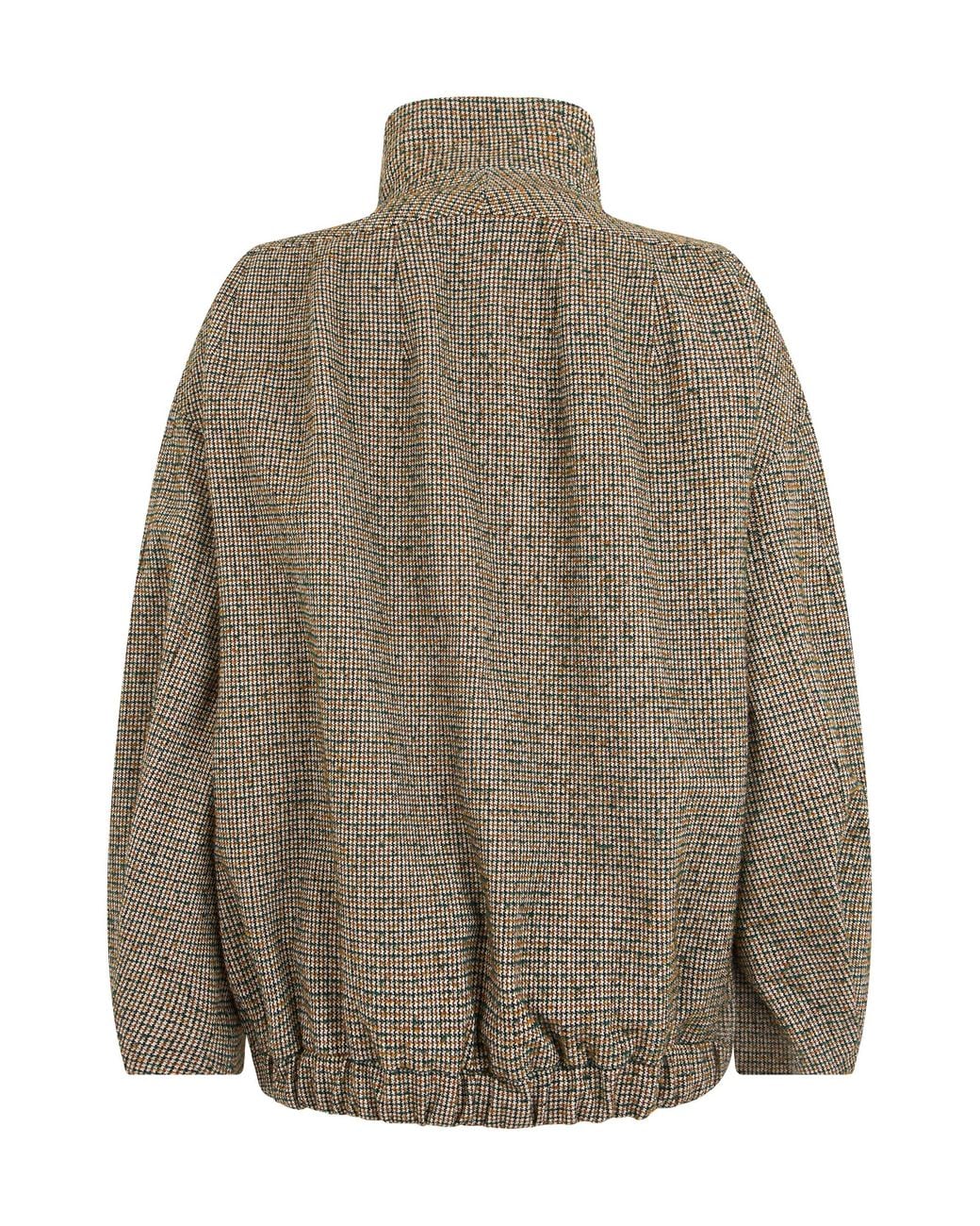 Dries Van Noten Brown Checked Bomber