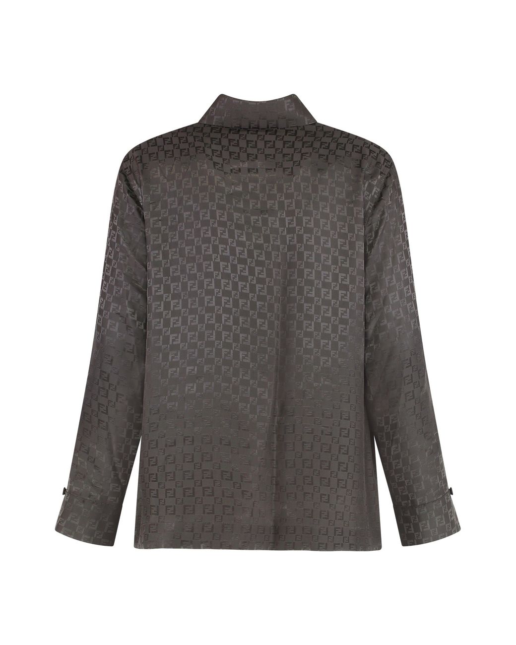 Camicia in seta di Fendi in Gray