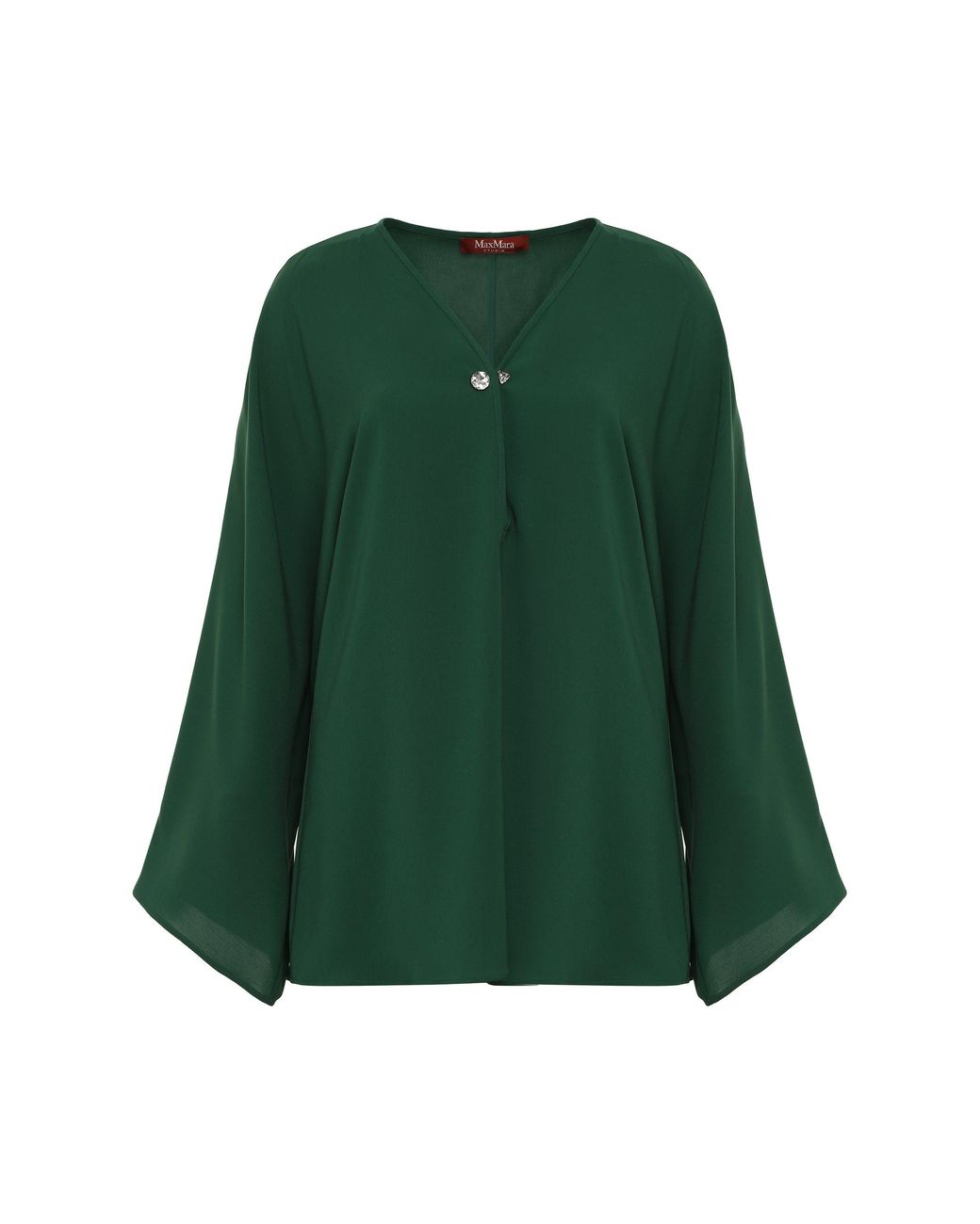 Max Mara Green Umile Cady Blouse