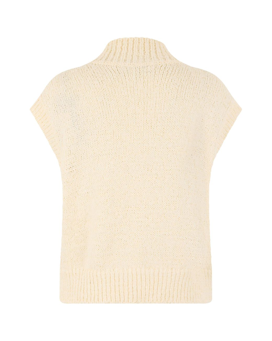 Laminar Natural High Collar Sweater With Zip