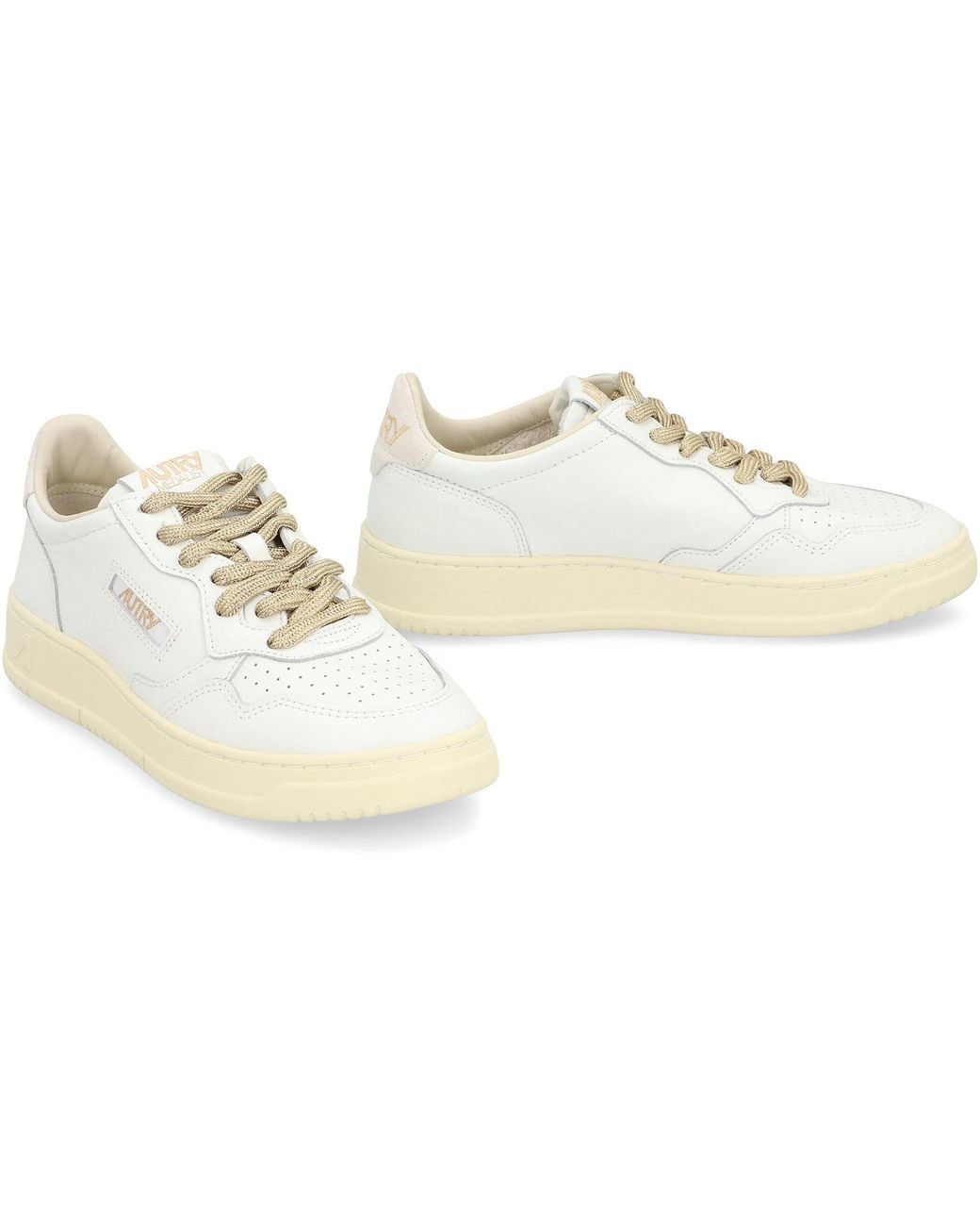 Autry Multicolor Low-Top Leather Sneakers Medalist Cow Hide Trainers