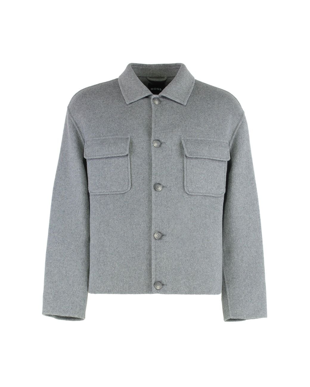 Boss Gray Relaxed Fit Jacket for men
