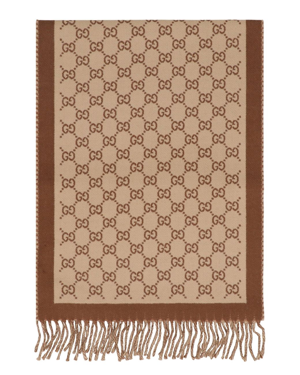 Sciarpa in lana GG di Gucci in Natural