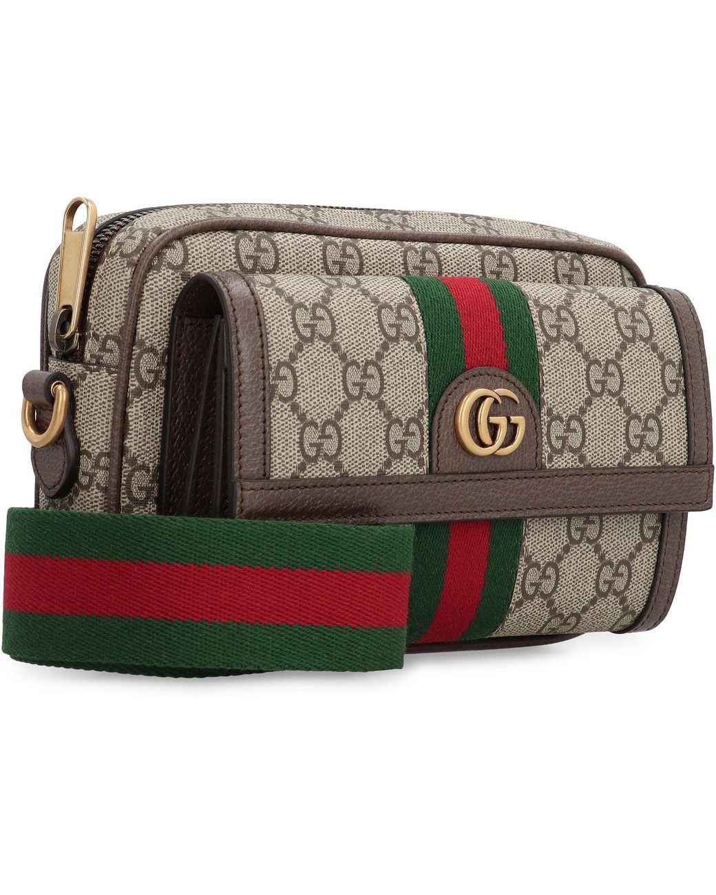 Gucci Gray Ophidia Gg Supreme Fabric Mini Shoulder-Bag for men