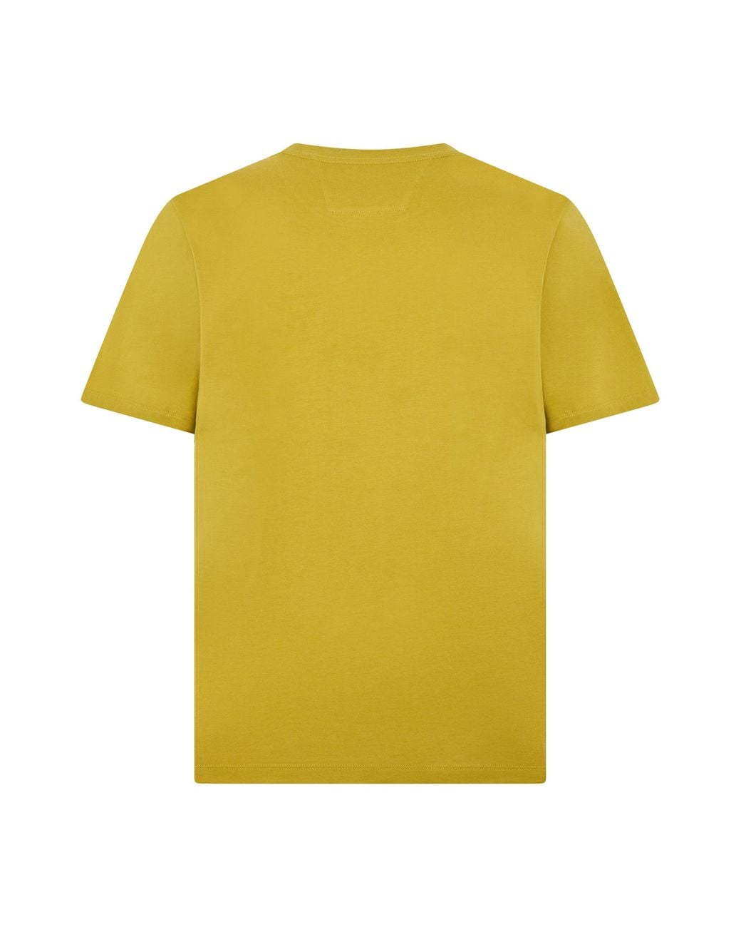 C P Company Yellow Cotton T-Shirt With Print for men