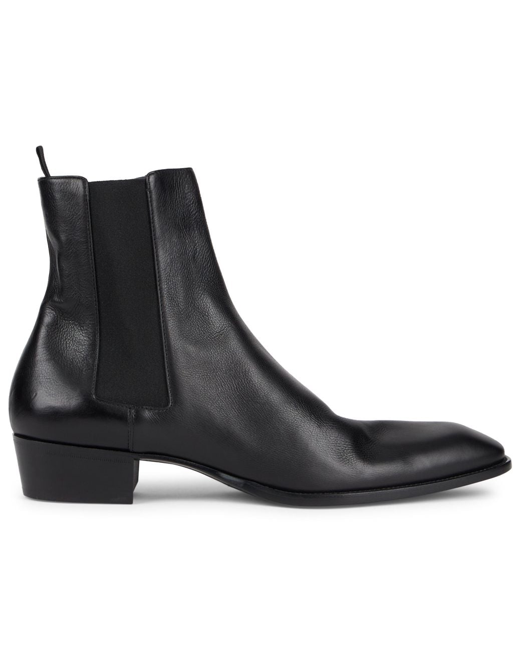 Saint Laurent Black Chelsea Boots for men
