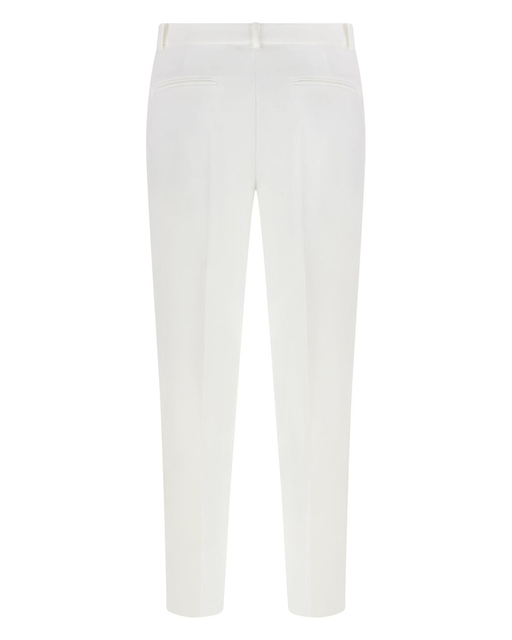 Pinko White Bello Straight-Leg Trousers Polyester Straight