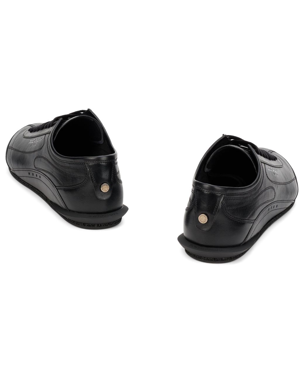 Dolce & Gabbana Black Leather Sneakers for men