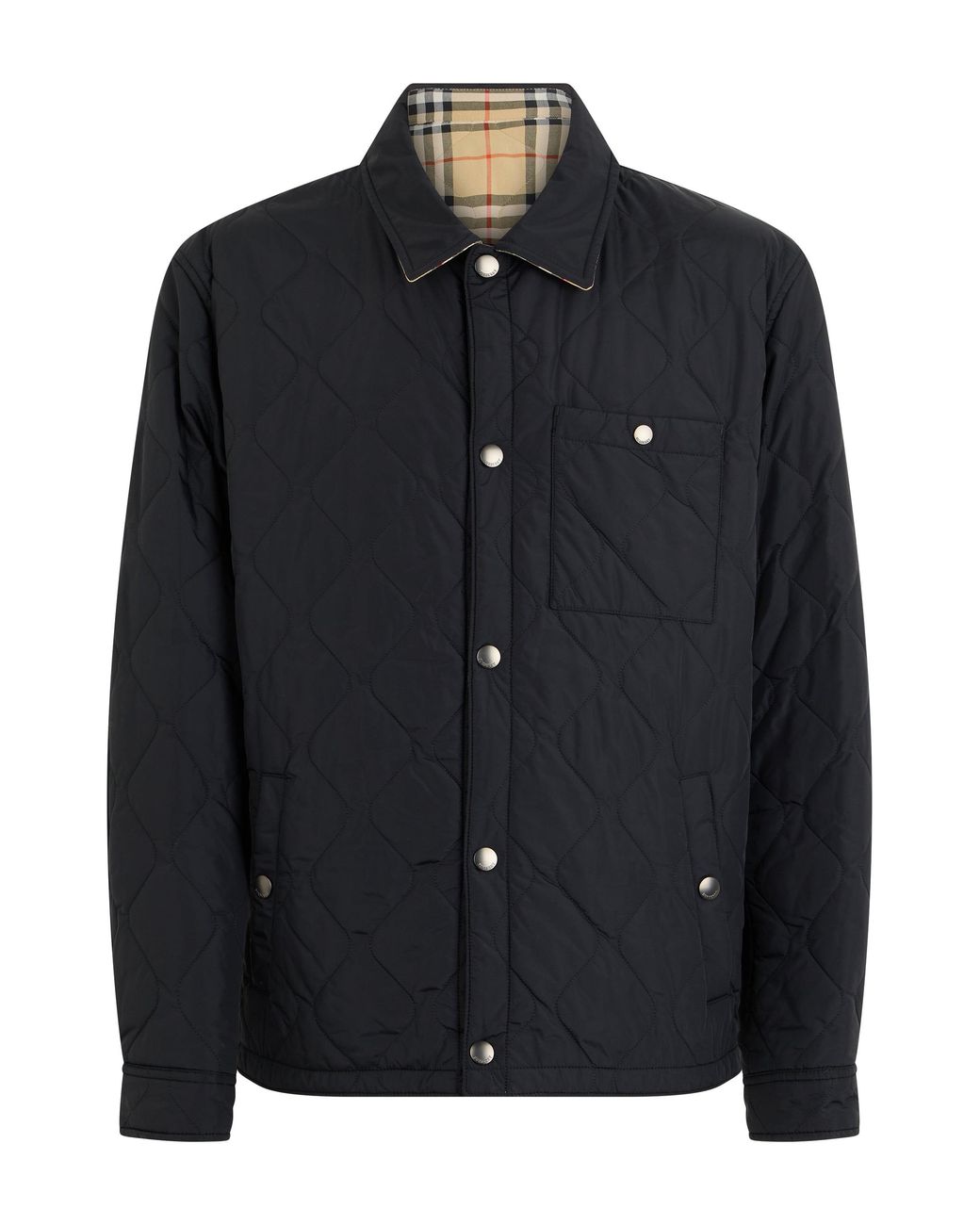 Burberry Black Reversible Quilted Jacket for men
