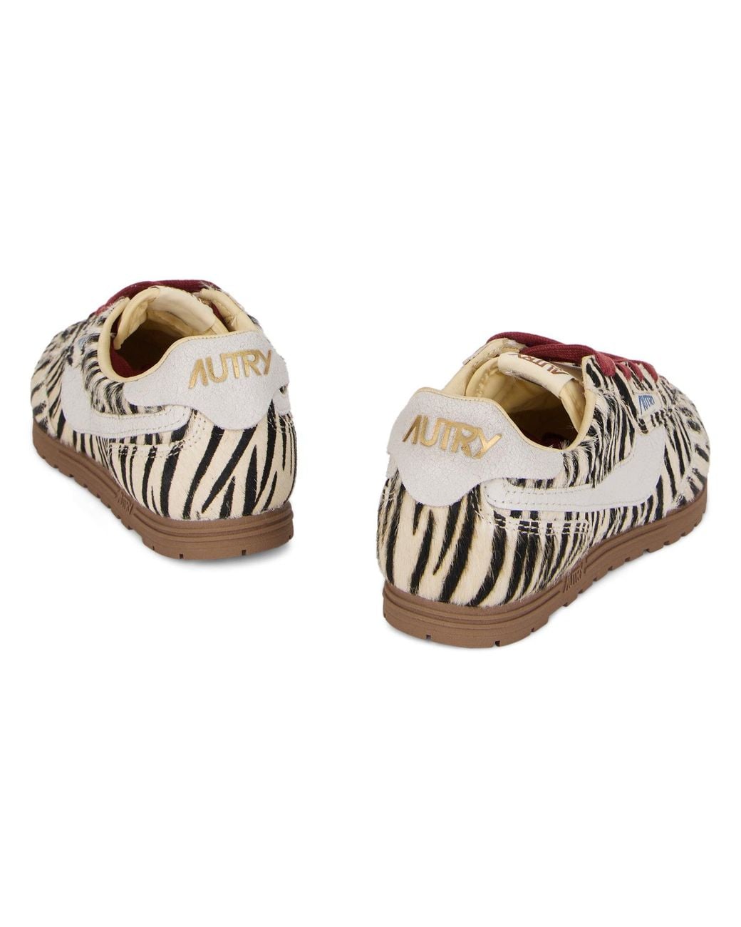 Autry White Striped Sneakers