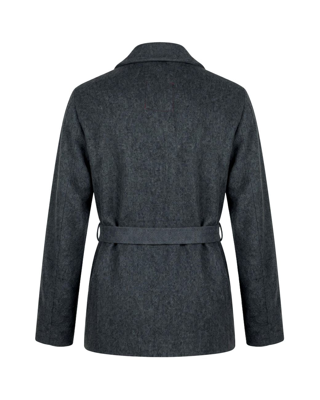 Uma Wang Black Jacket Made Of Mixed Silk And Cashmere With Belt
