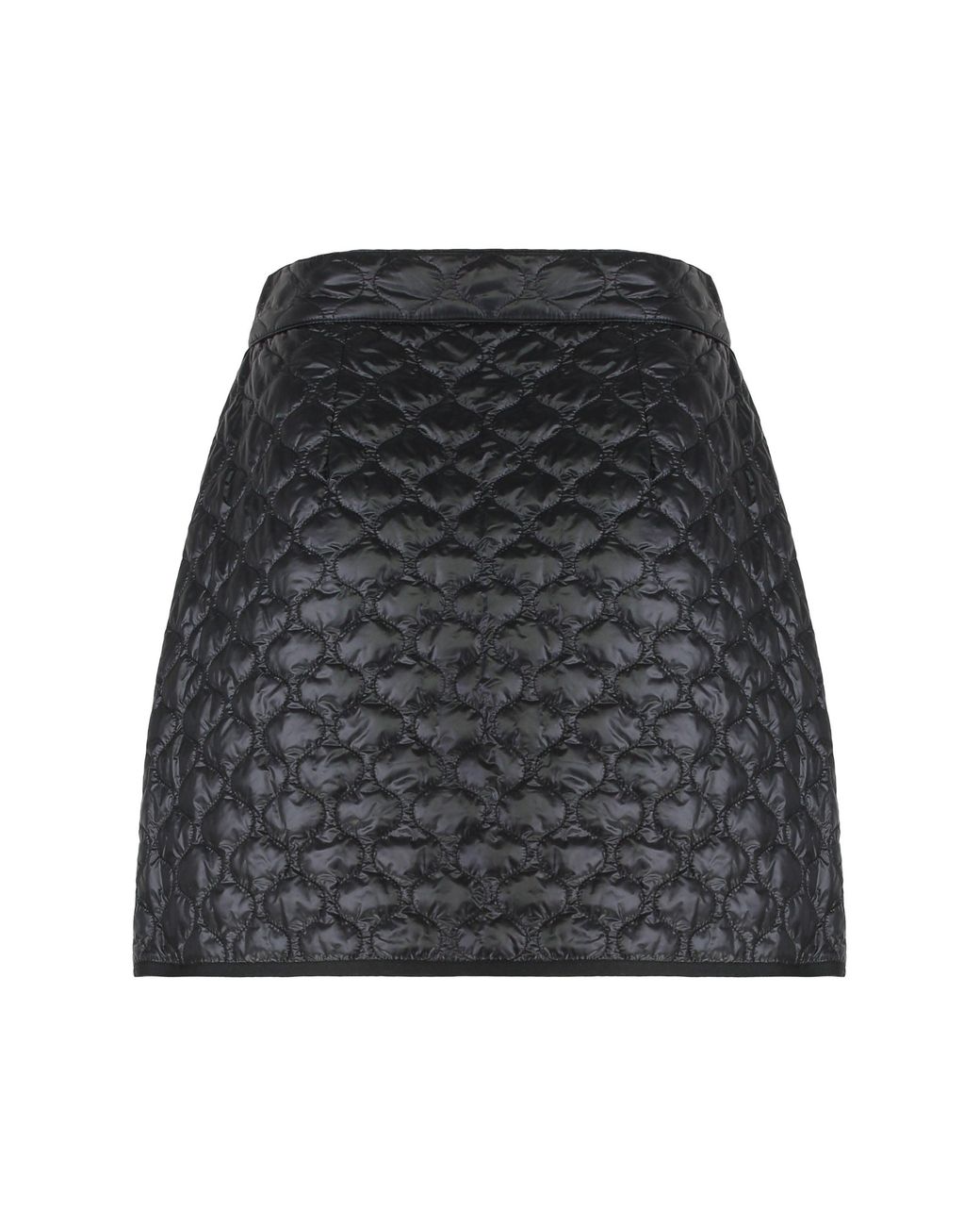Moncler Gray Quilted Padded Mini Skirt