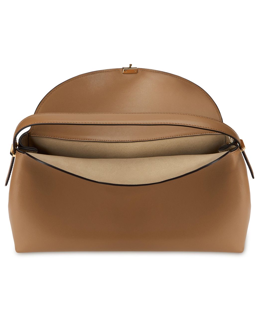 Totême Brown T-Lock Handbag