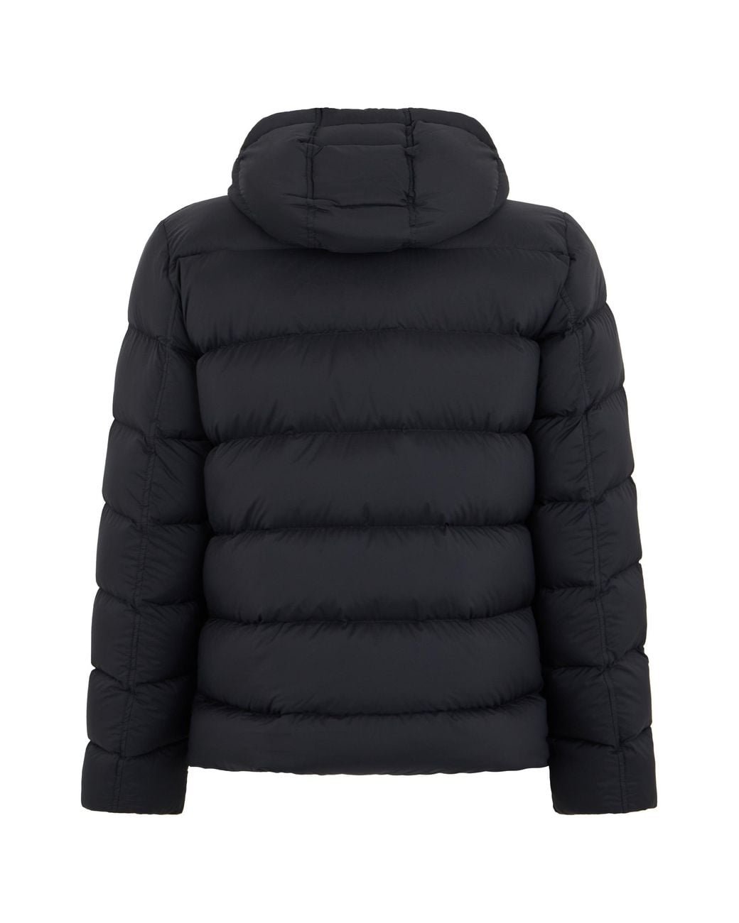 Herno Black Padded Jacket With Hood for men