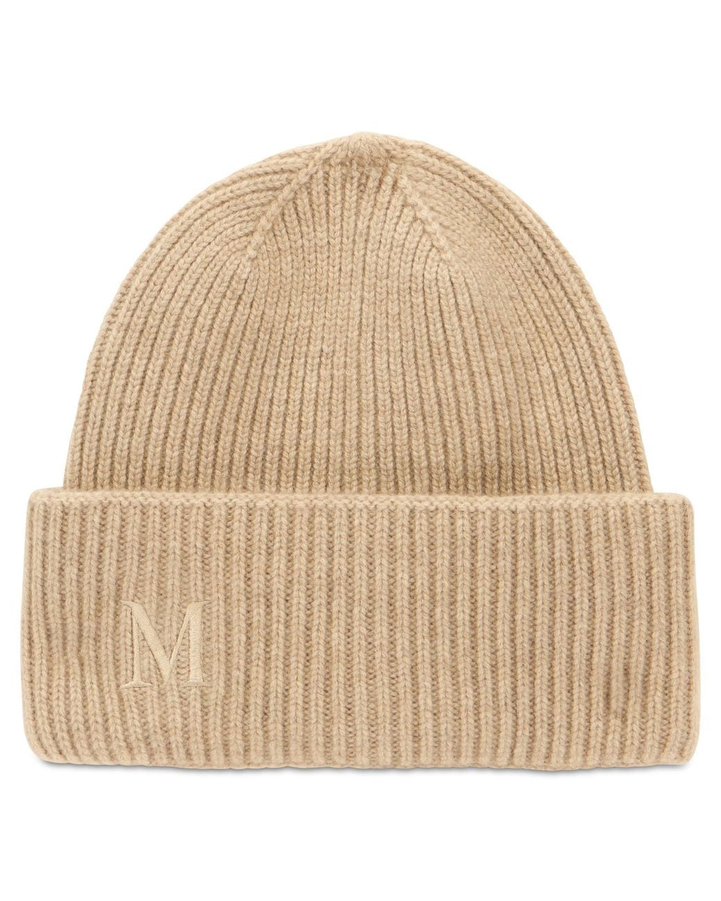 Max Mara Natural Beanie With Cuff
