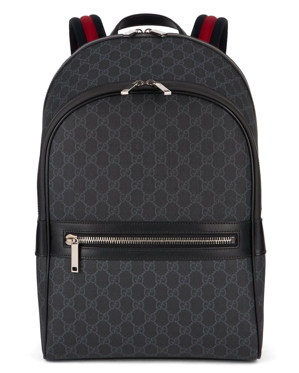 Gucci Black Medium Backpack Gg Supreme for men
