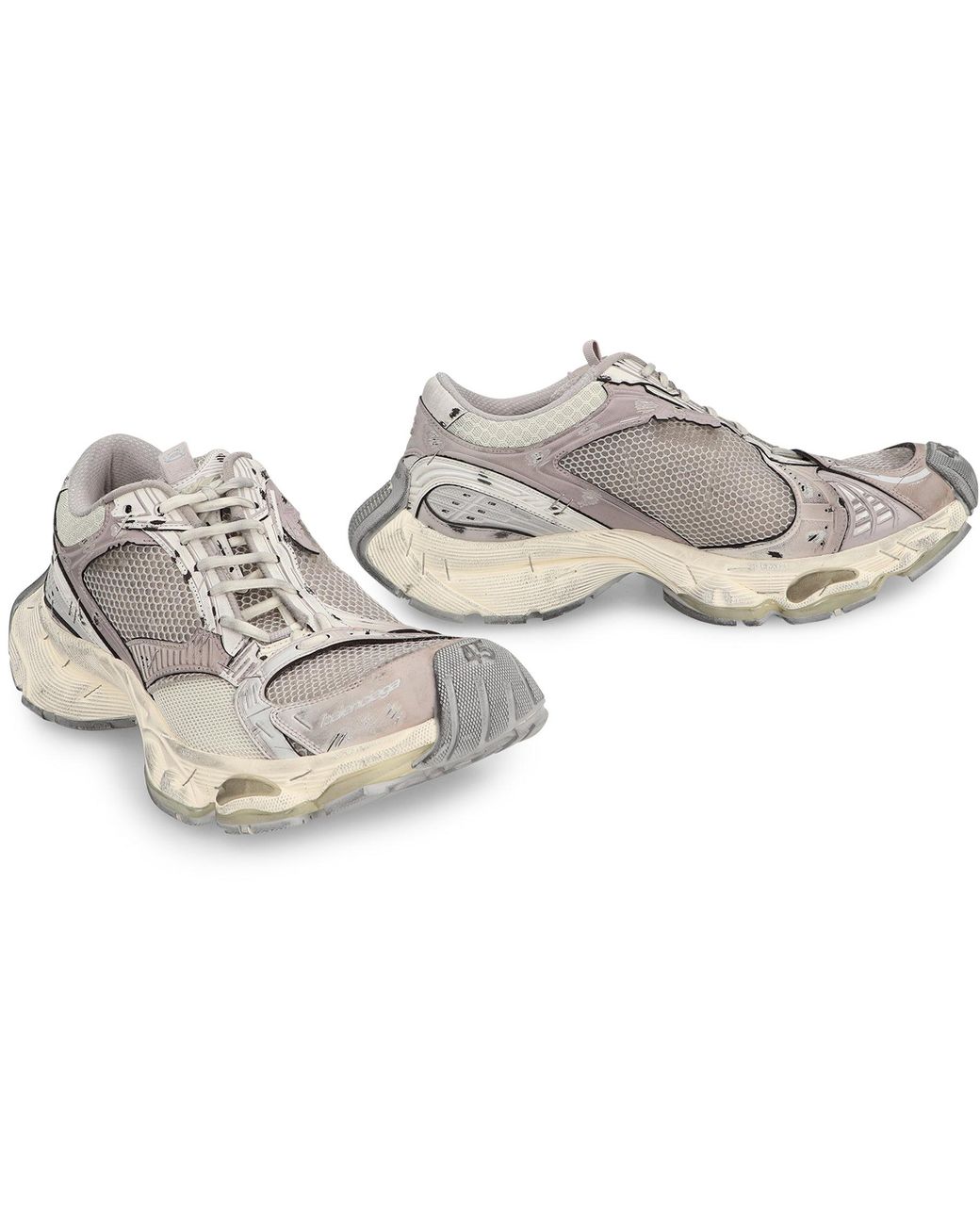 Balenciaga Gray Stapler Low-Top Sneakers for men