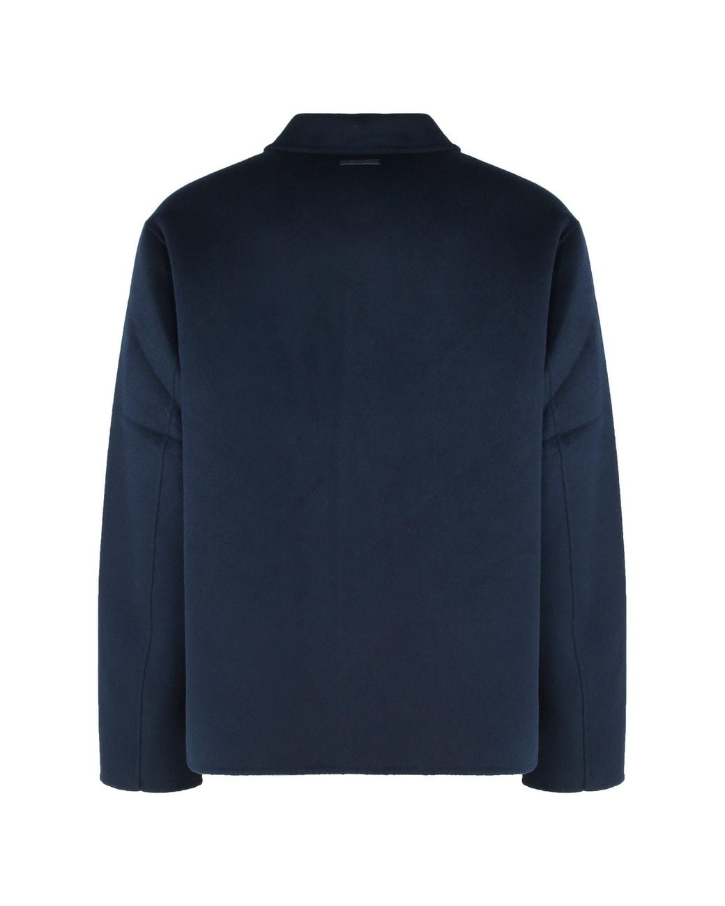 Calvin Klein Blue Jacket Wool-Blend Recycled Wool Bomber for men