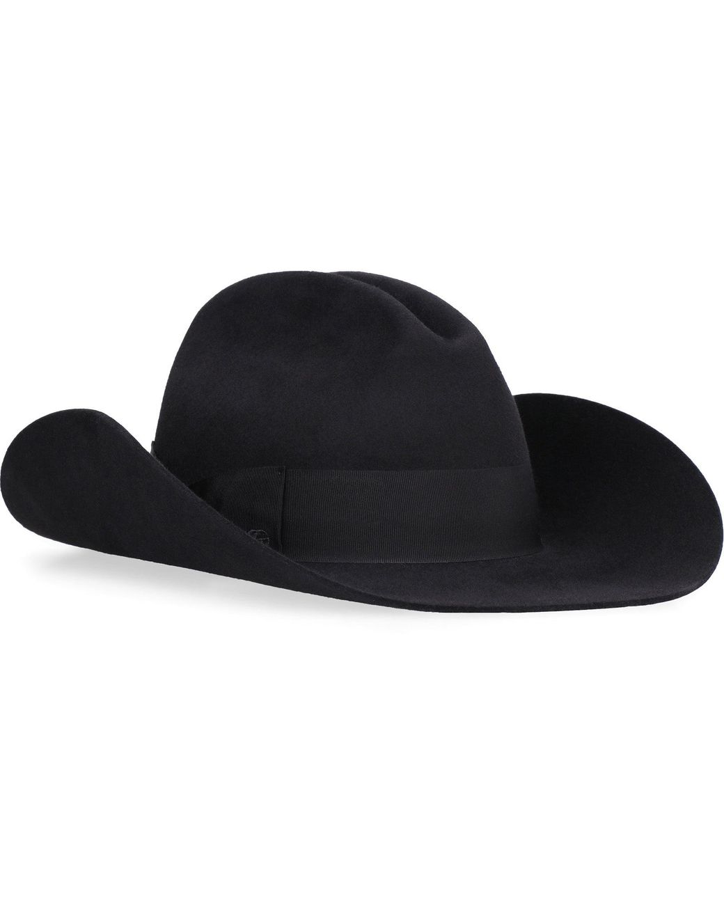 Gucci Felt Fedora Hat in Black | Lyst
