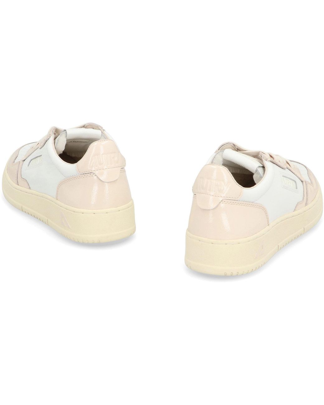 Autry White Medalist Leather Low-Top Sneakers