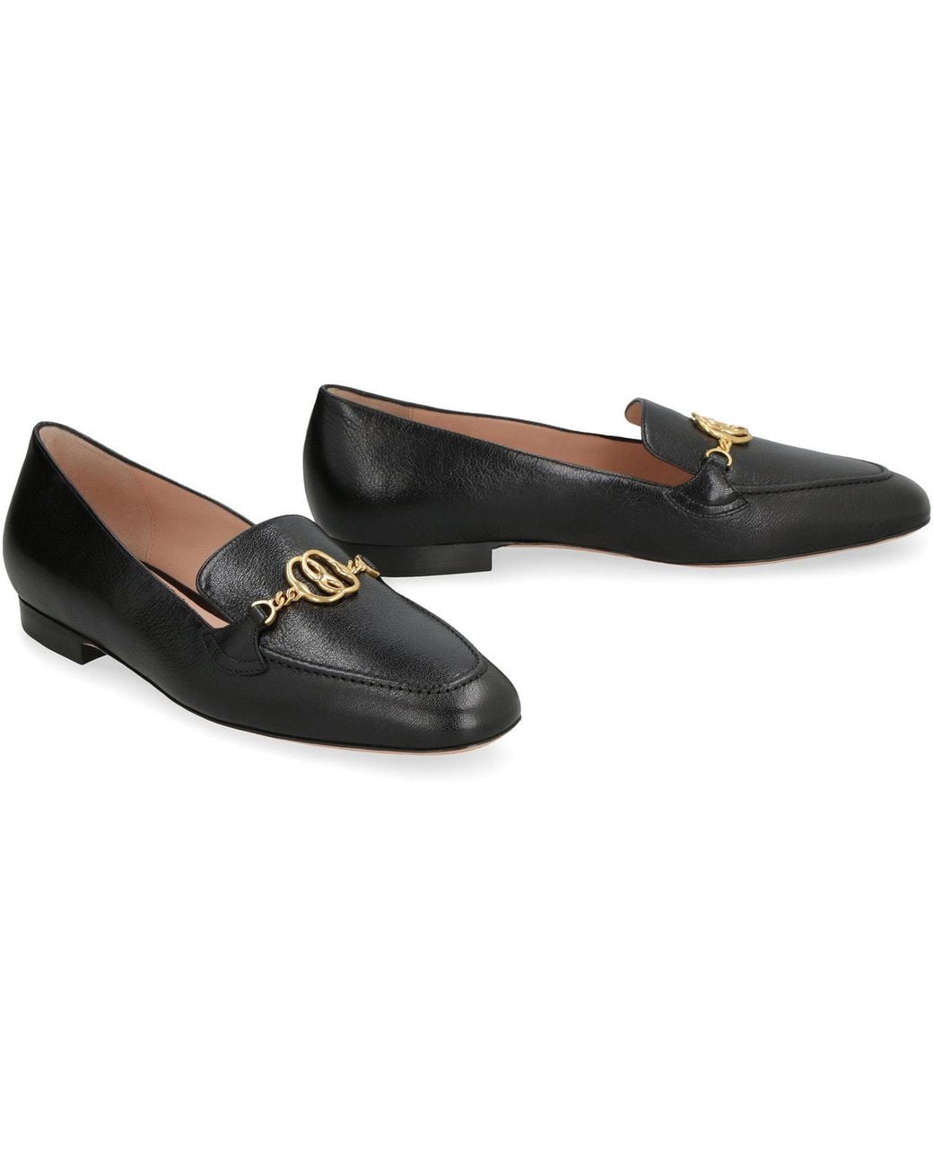 Bally Black Obrien Leather Loafers