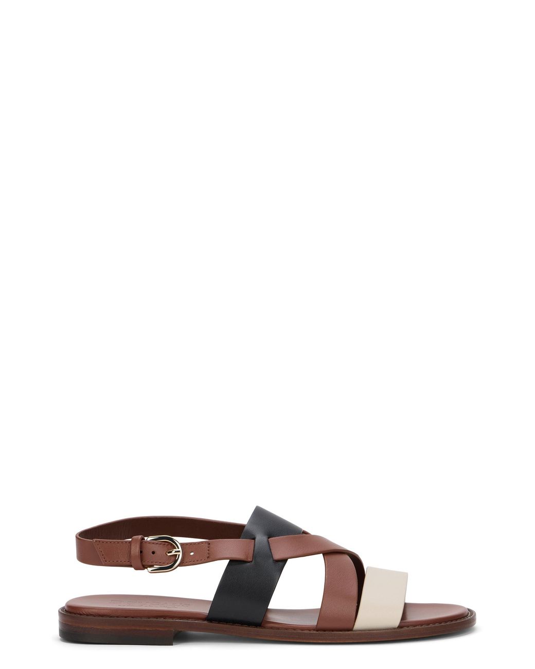 Doucal's Brown Low Leather Sandal