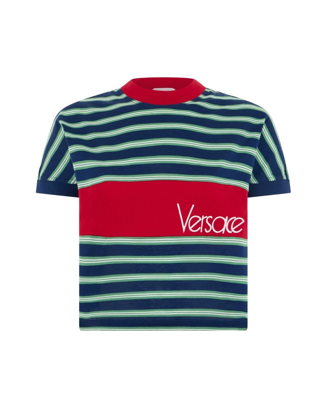 Versace Red Striped T-Shirt