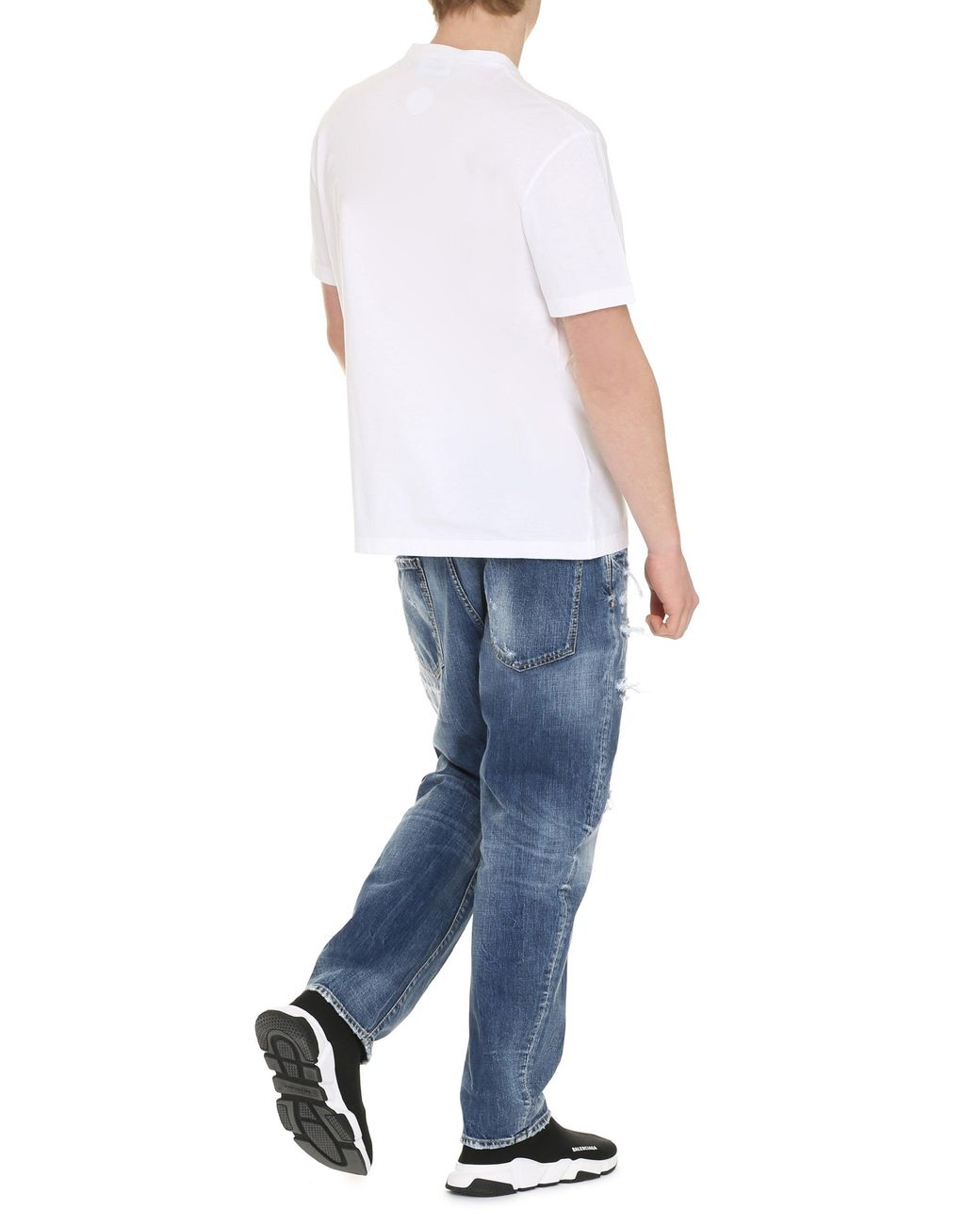 DSquared² White Cotton Crew-Neck T-Shirt for men