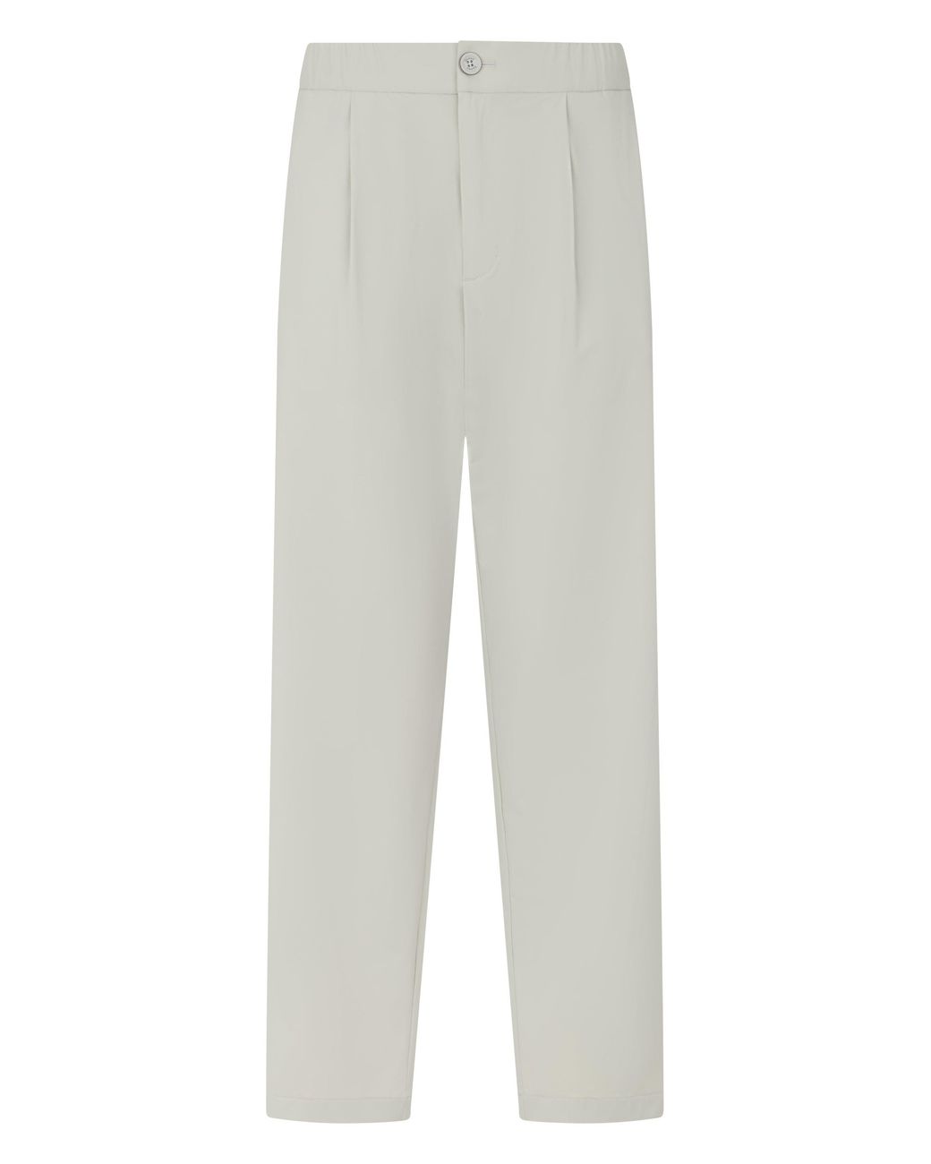 Herno White Tapered Pants With A Mid-Rise for men