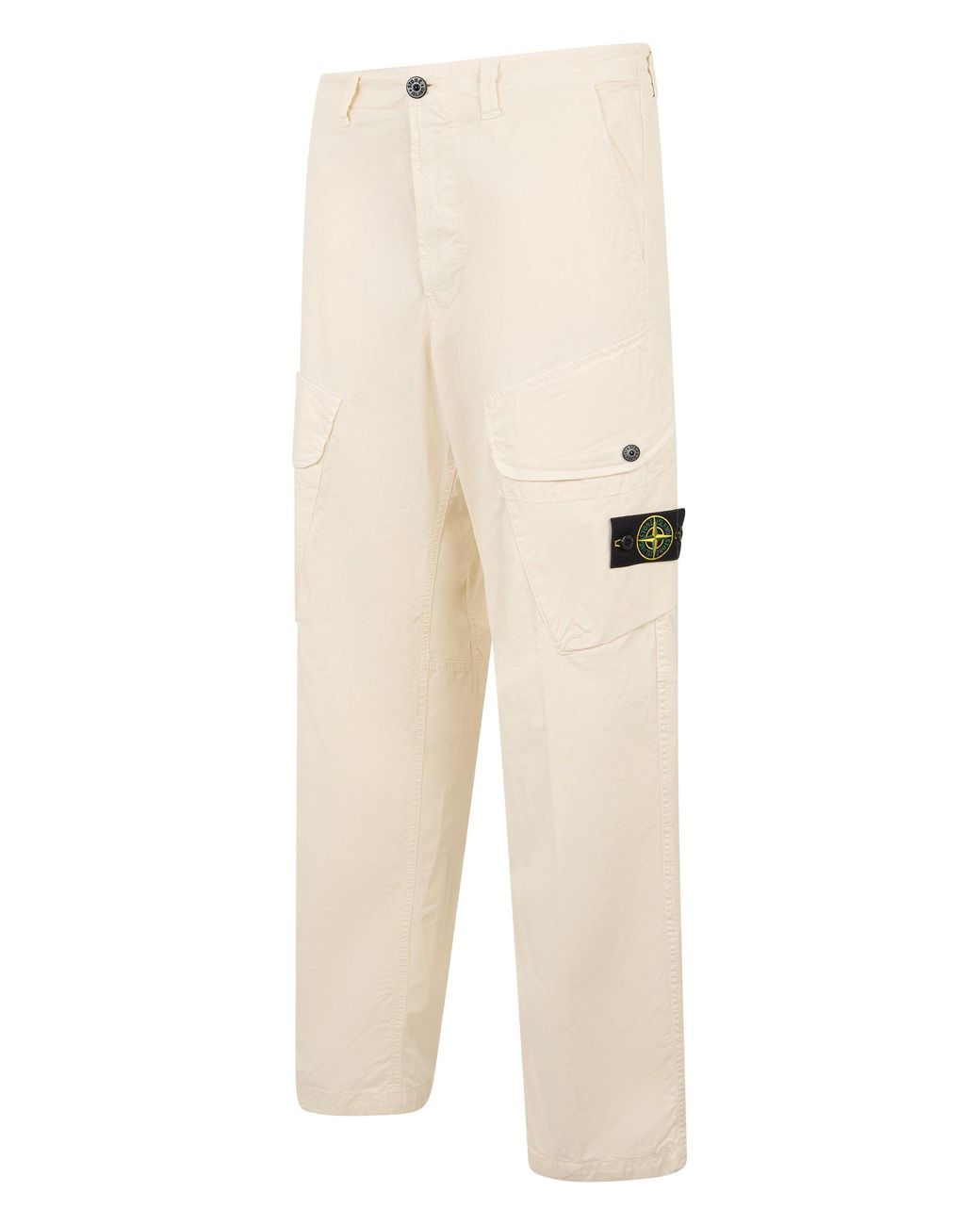 Stone Island Natural Loose Pants With Pockets for men