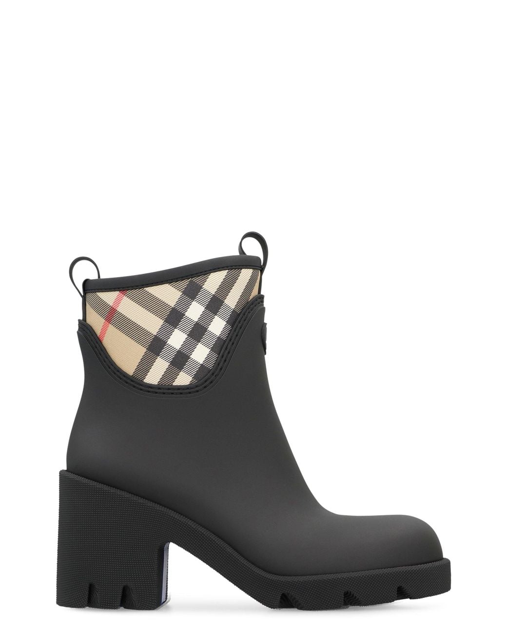 Burberry Black Chelsea Boots Stride Rubber Synthetic