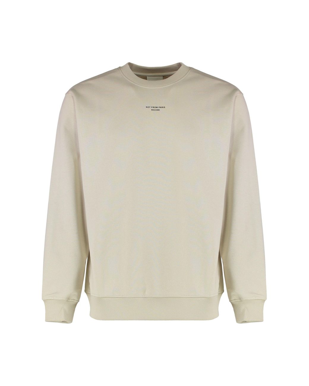 Drole de Monsieur White Slogan Classique Cotton Hoodie for men