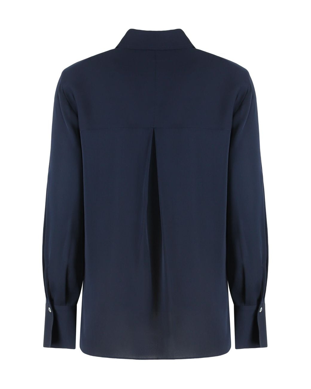 Vince Blue Classic Silk Shirt