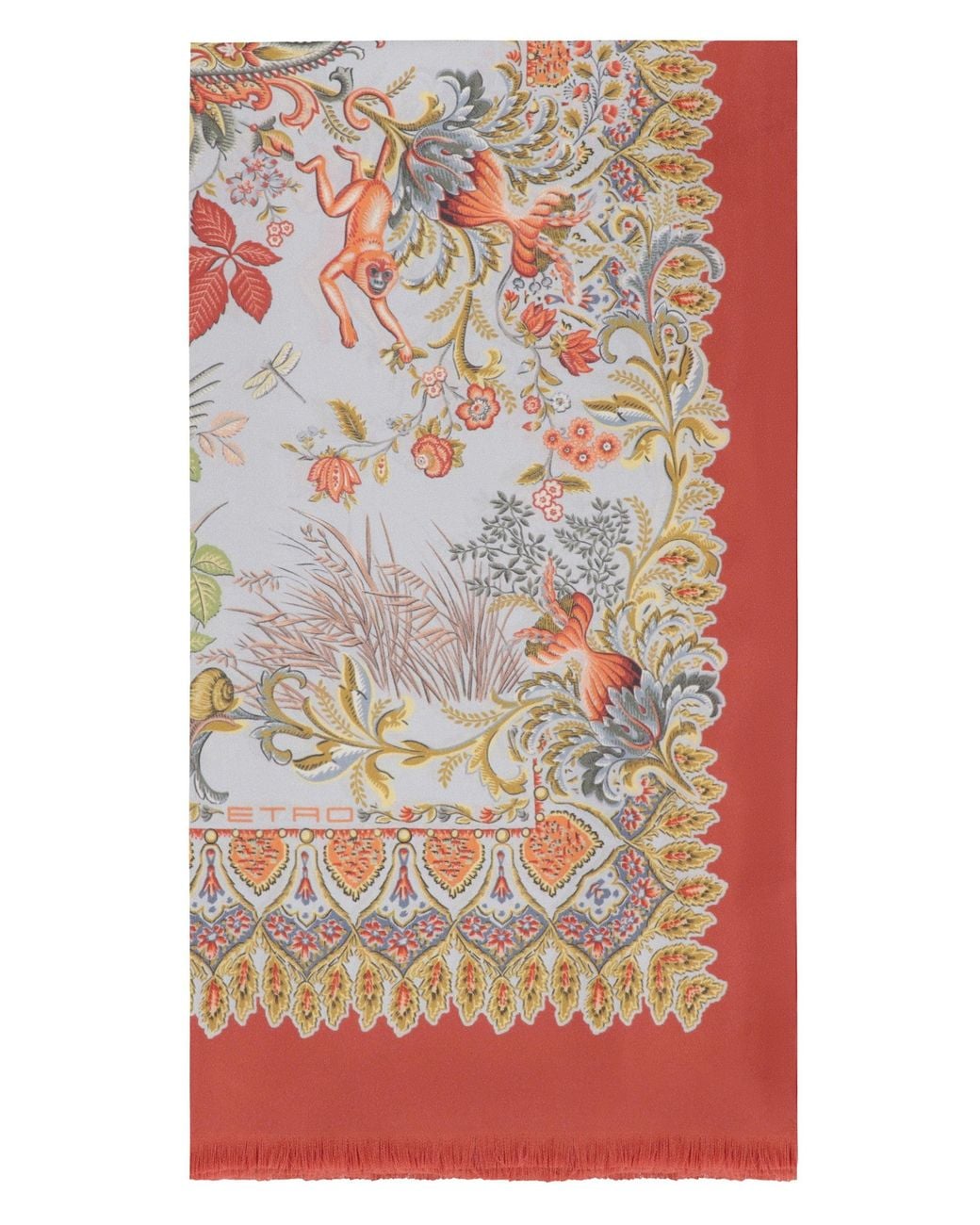 Etro Multicolor Silk Scarf