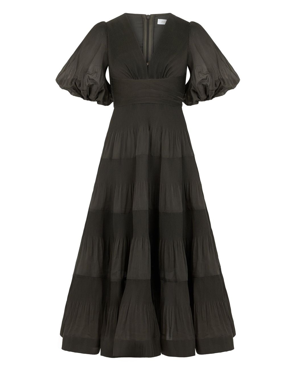 zimmermann black long sleeve dress Zimmermann Black Linen & Lace Detail Mini Dress S Zimmermann