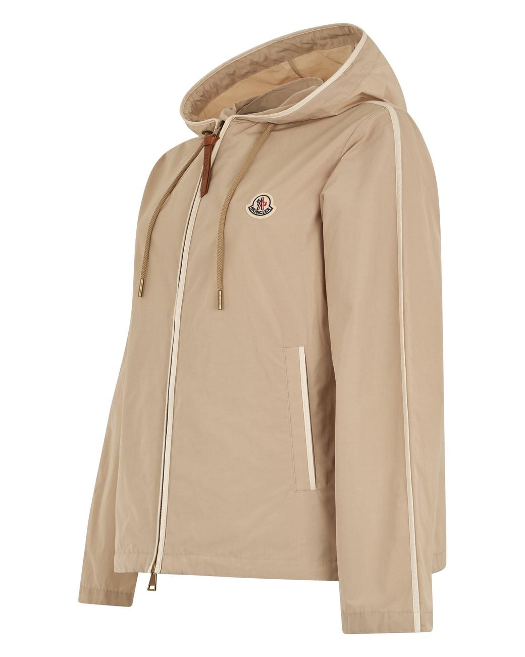 Moncler Natural Hooded Jacket Sarracenia Cotton Trench & Raincoats