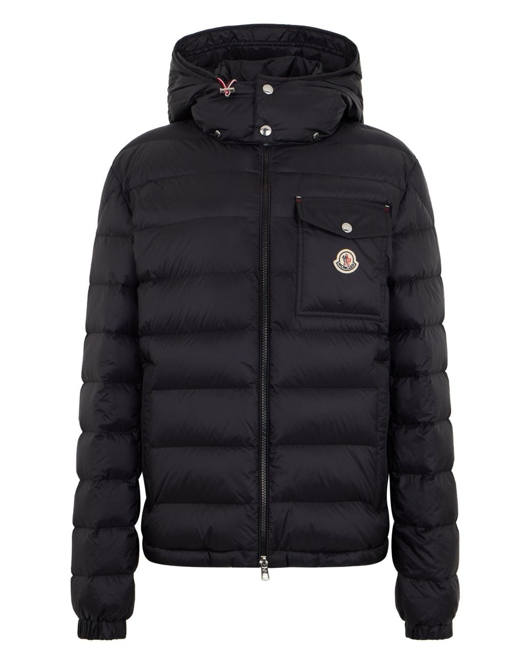 Moncler Black Padded Jacket Verith With Hood for men