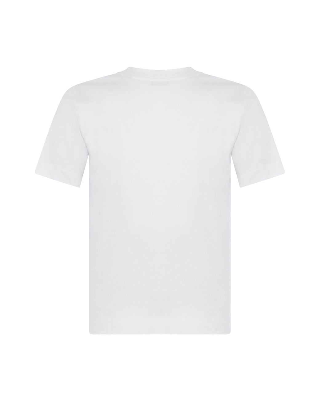 Burberry White Cotton T-Shirt With Print