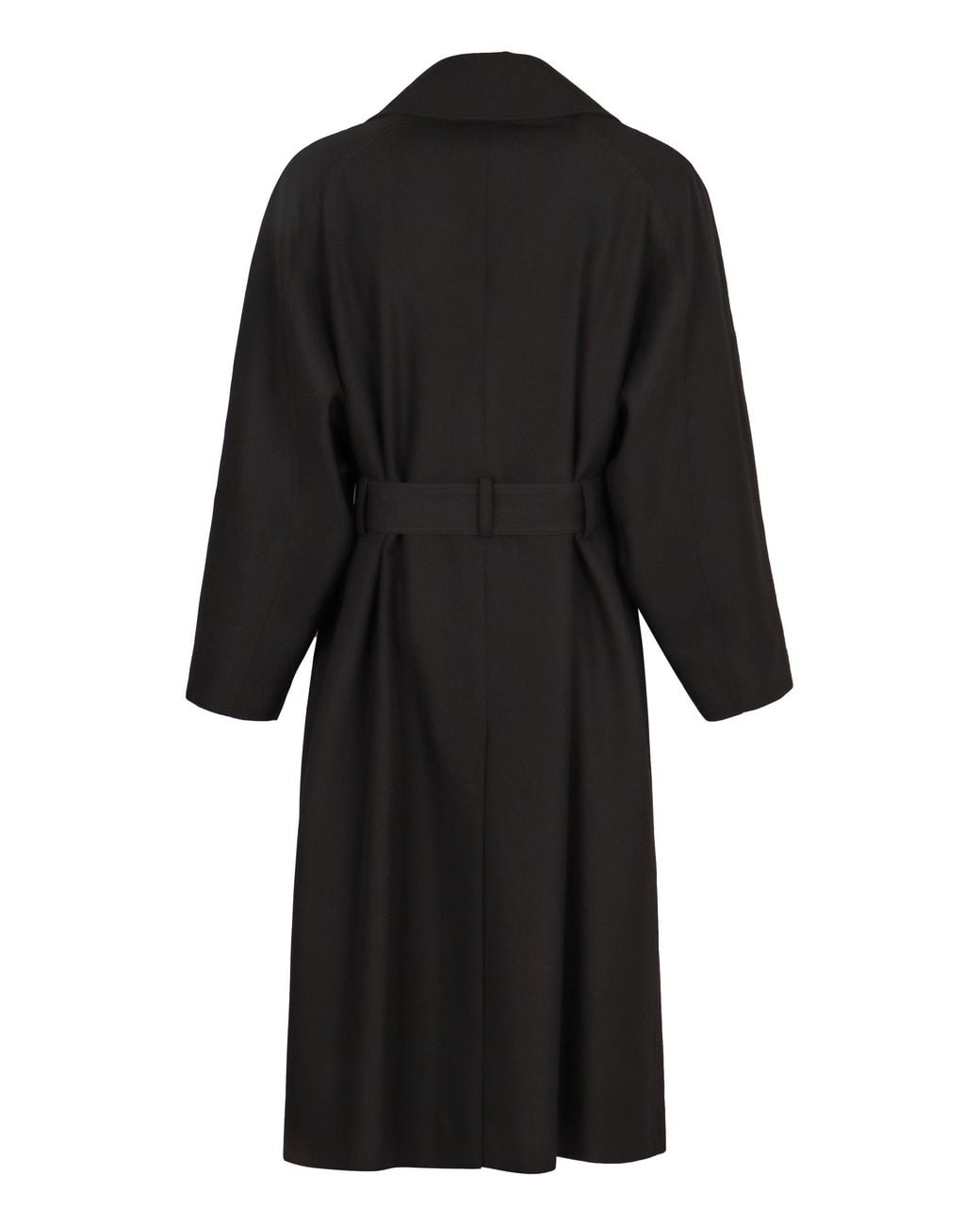 Saint Laurent Black Wool Long Coat for men