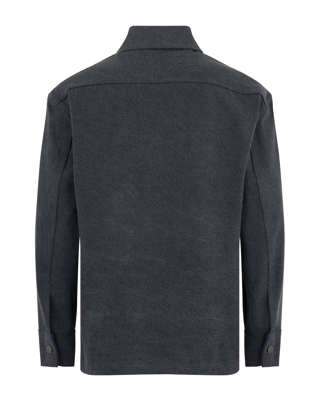 Fendi Black Denim Shirt With Embroidery for men
