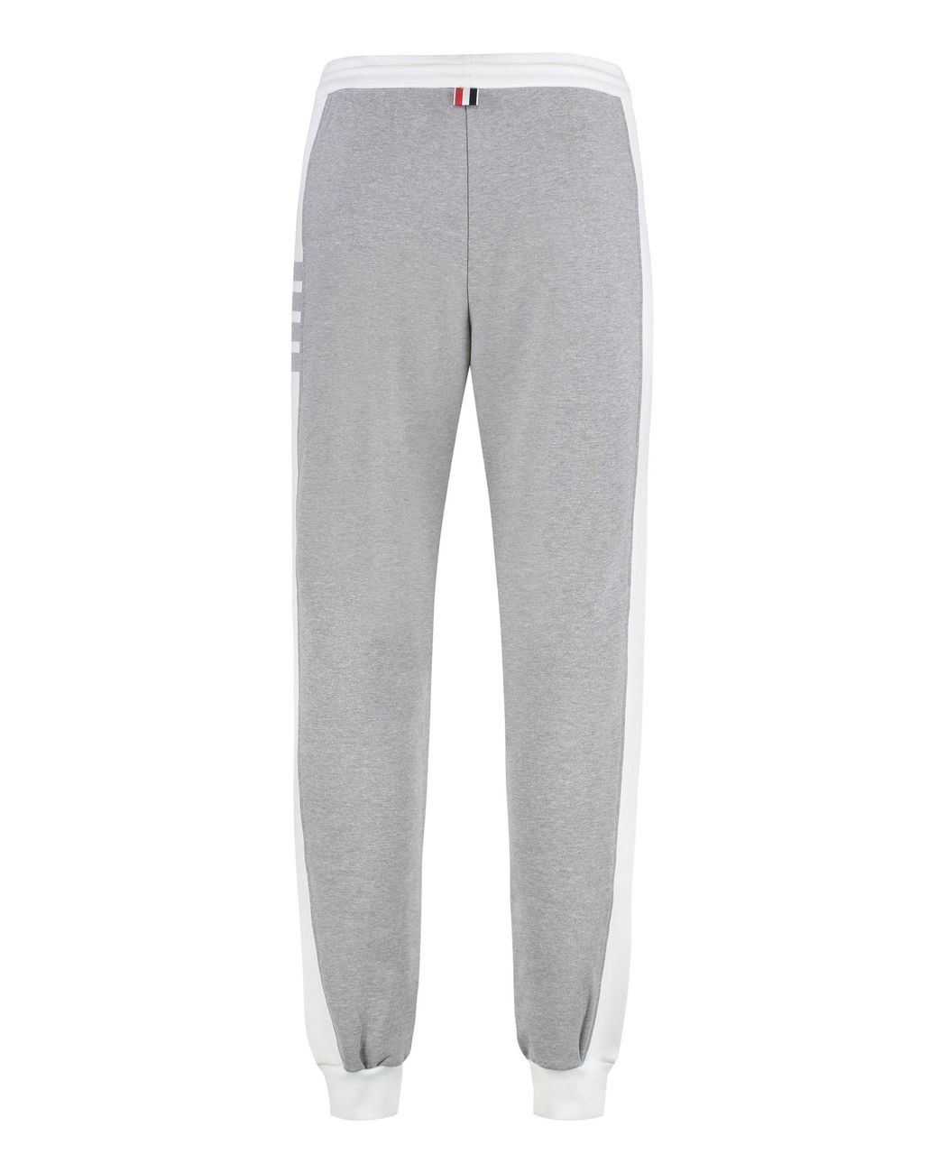 Thom Browne Gray Tricolor Cotton Track Pants for men