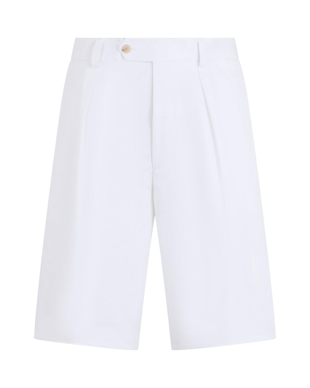 Boss White Cotton Shorts