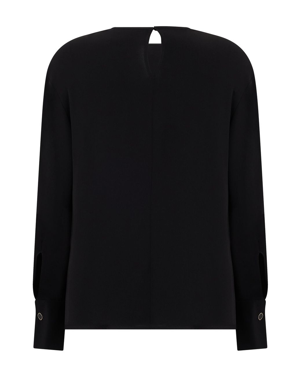 Max Mara Black Silk Blouse
